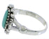 Sterling Silver And Turquoise Jewelry Southwestern Ring Size 5 UX32438